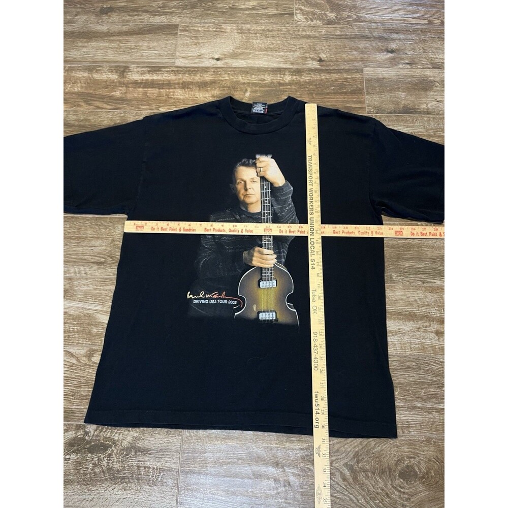 Vintage Paul McCartney T-Shirt XL 2002 Driving USA Tour Giant Tag Original Band - Picture 6 of 8